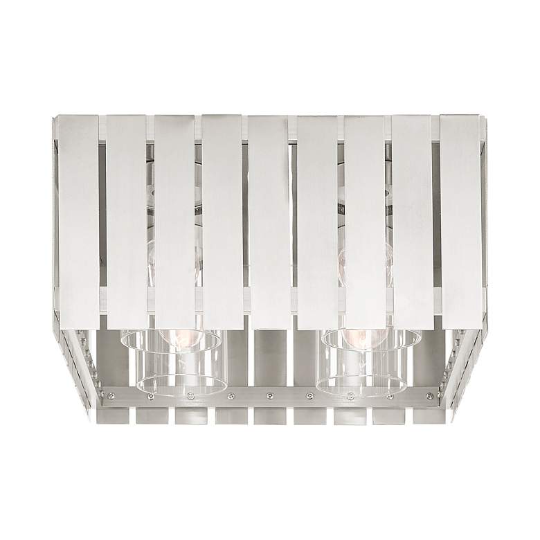 Image 5 Greenwich 4 Light Brushed Nickel Outdoor Ceiling Mount more views