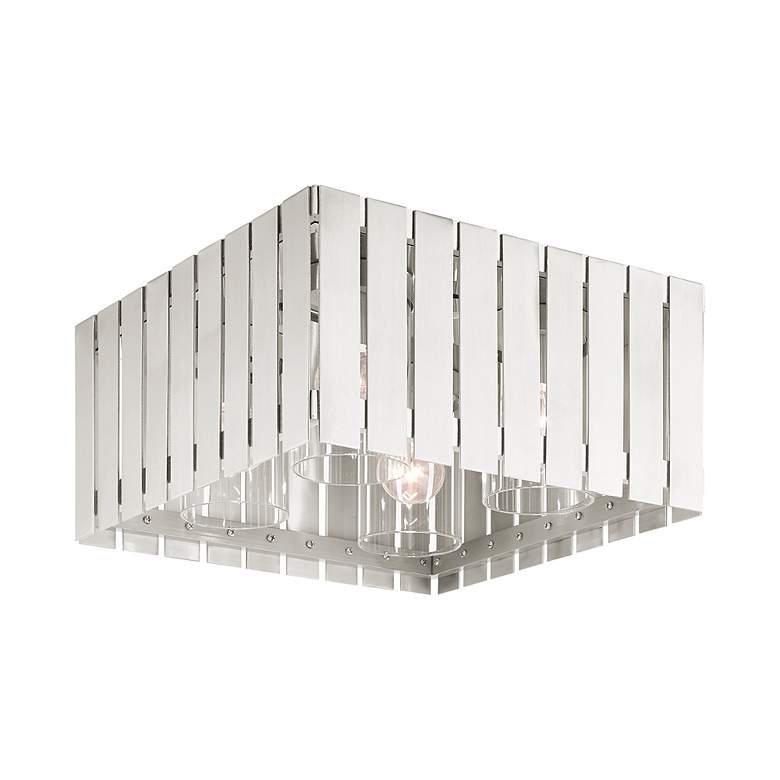 Image 7 Greenwich 4 Light Brushed Nickel Outdoor Ceiling Mount more views
