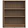 Greenwich Grande Maple Cream 3-Shelf Wide Bookcase