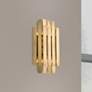 Greenwick 13" High Natural Brass Metal Wall Sconce in scene