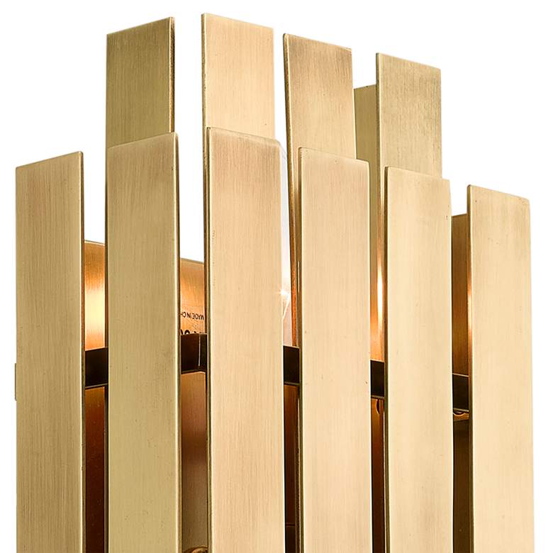Image 4 Greenwick 13" High Natural Brass Metal Wall Sconce more views