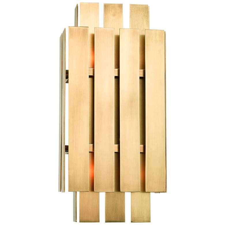 Image 5 Greenwick 13" High Natural Brass Metal Wall Sconce more views