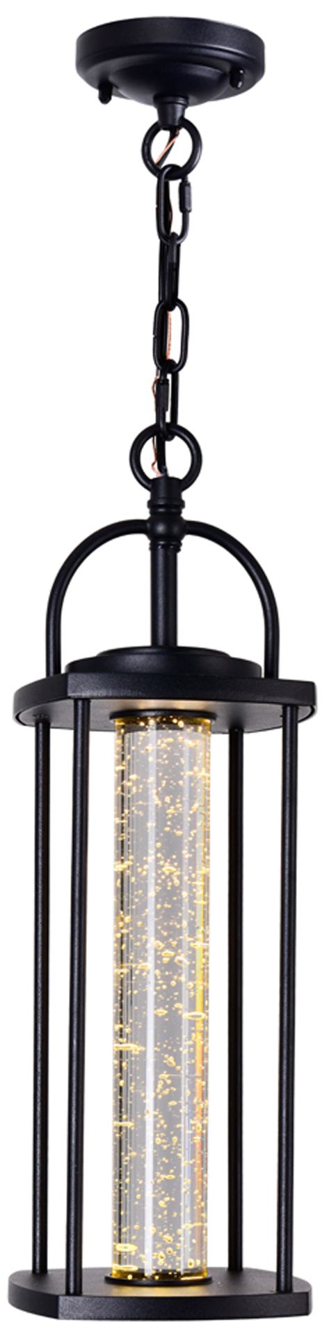 Greenwood LED Black Outdoor Pendant