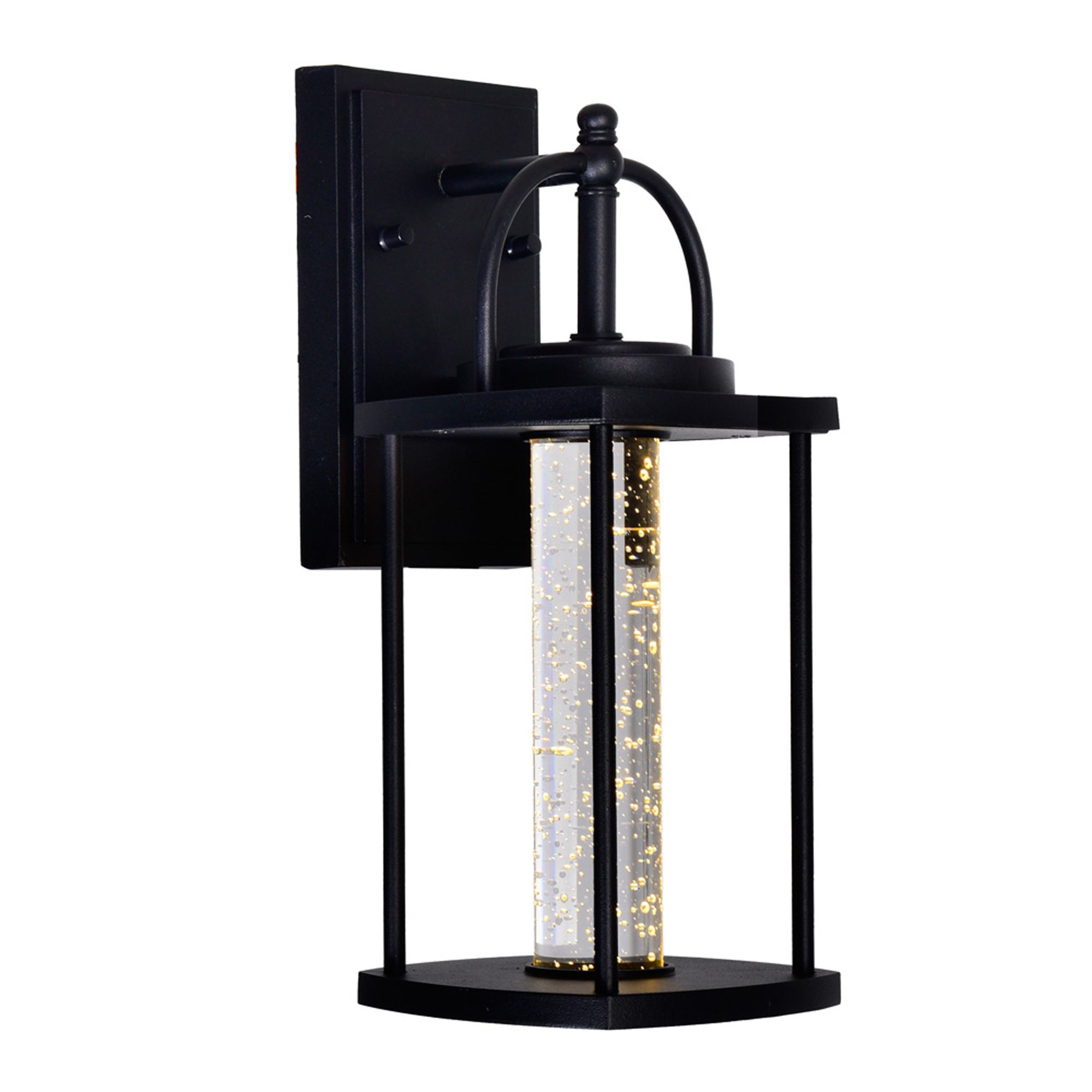 Image 6 Greenwood LED Black Outdoor Wall Lantern more views