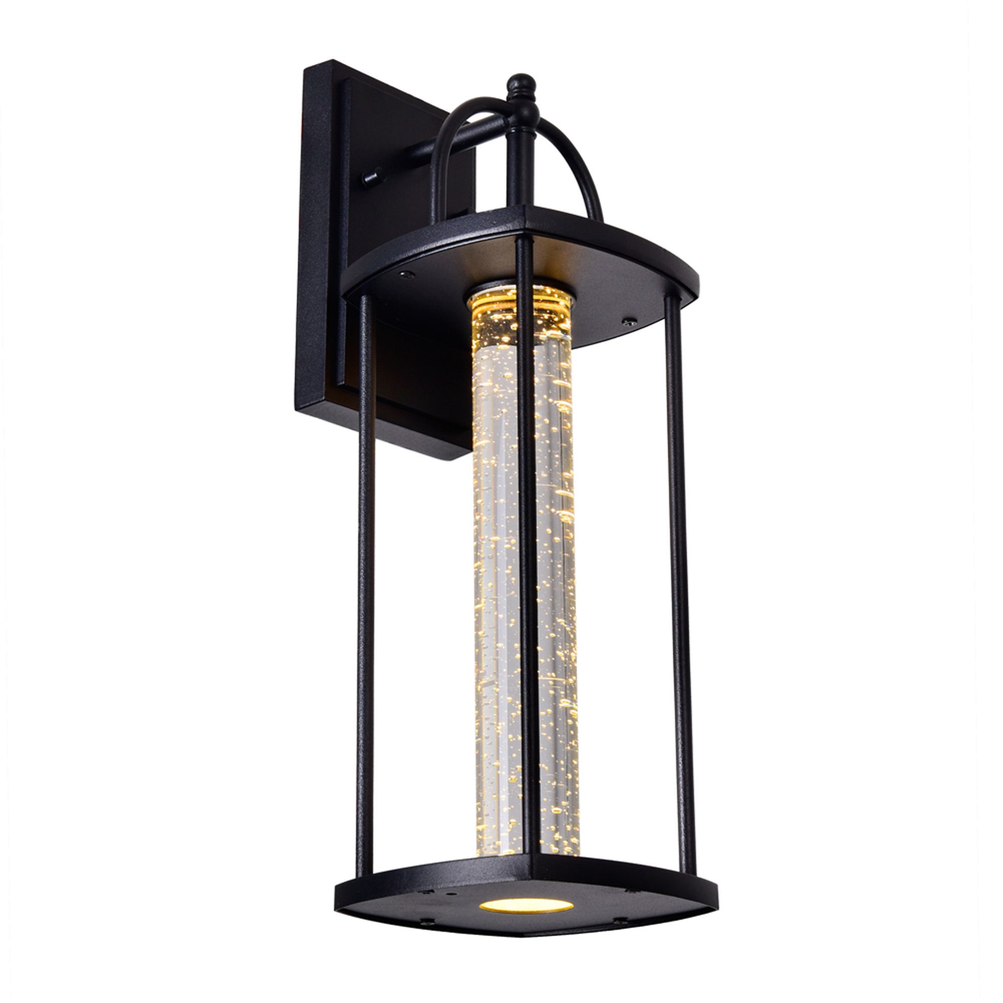 Image 2 Greenwood LED Black Outdoor Wall Lantern more views