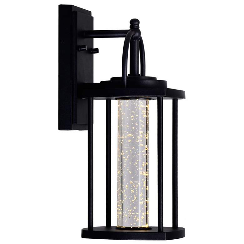 Image 1 Greenwood LED Outdoor Black Wall Lantern
