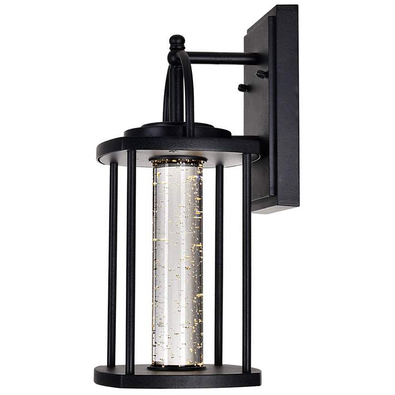 Image 4 Greenwood LED Outdoor Black Wall Lantern more views