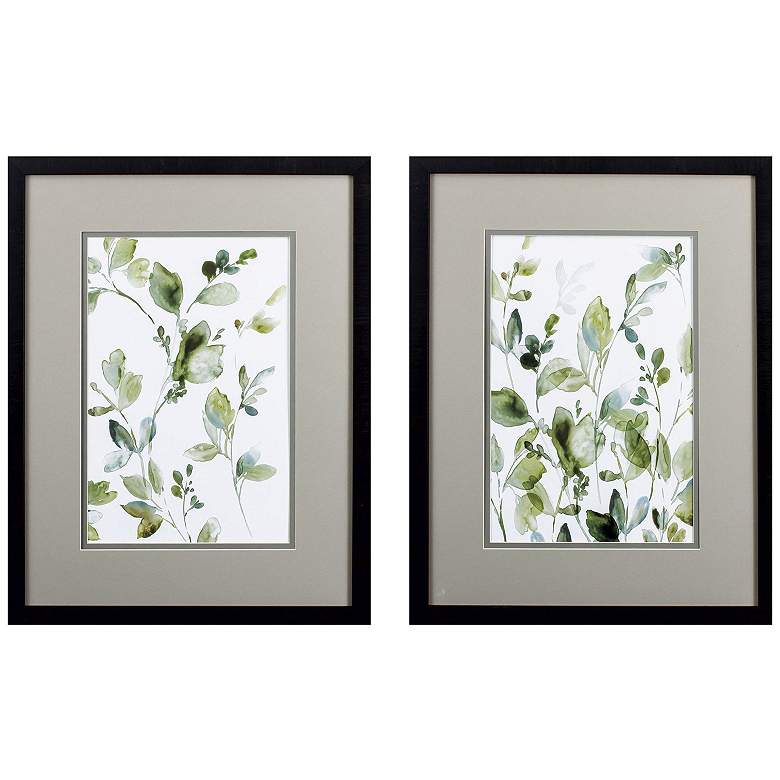 Image 1 Greeting to Morning 21"W x 27"H Framed Art Set of 2