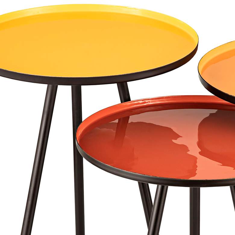 Image 2 Gregg 16" Wide Round Accent Tables Set of 3 more views