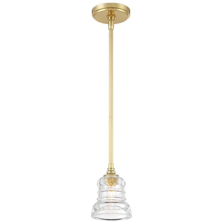 Image 2 Gregory 1 Light Aged Brass Mini Pendant