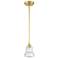 Gregory 1 Light Aged Brass Mini Pendant