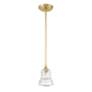 3_Gregory 1 Light Aged Brass Mini Pendant more views