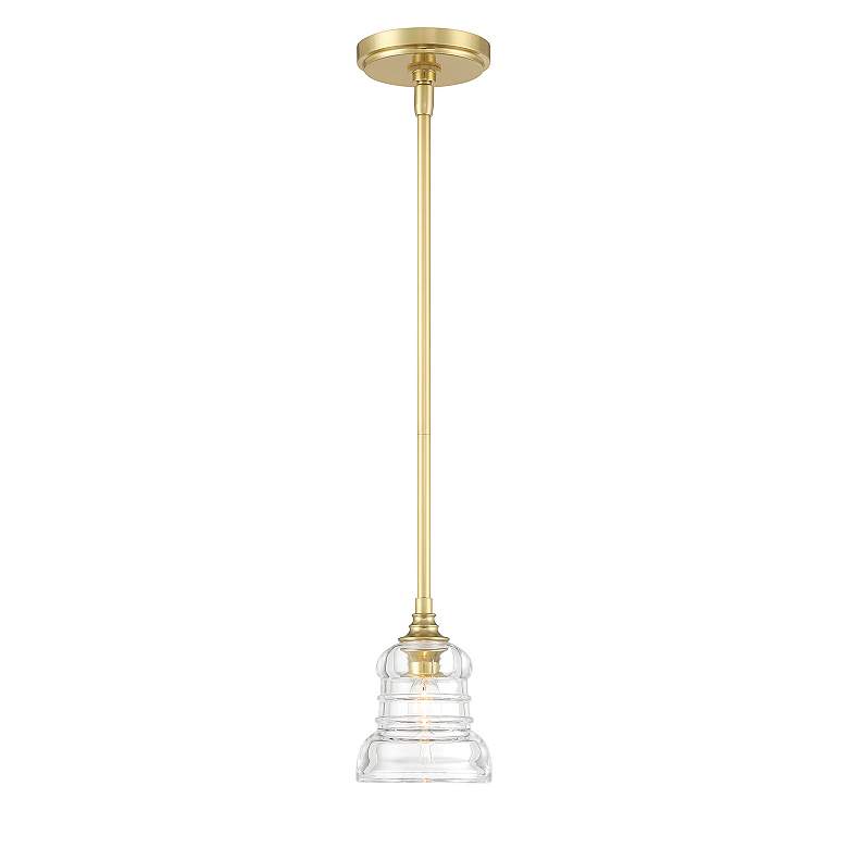 Image 4 Gregory 1 Light Aged Brass Mini Pendant more views