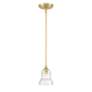 4_Gregory 1 Light Aged Brass Mini Pendant more views