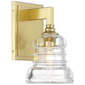 Image2 of Gregory 1 Light Aged Brass Sconce