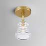 1_Gregory 1 Light Aged Brass Semi Flush Mount