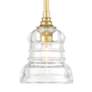 6_Gregory 1 Light Aged Brass Semi Flush Mount more views