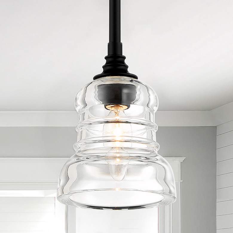 Image 1 Gregory 1 Light Matte Black Mini Pendant