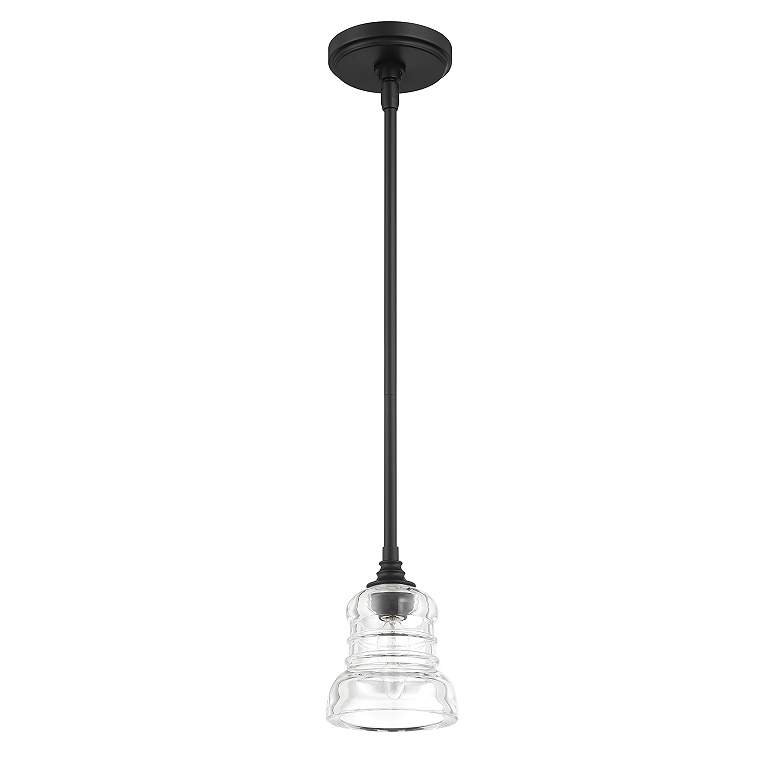 Image 4 Gregory 1 Light Matte Black Mini Pendant more views