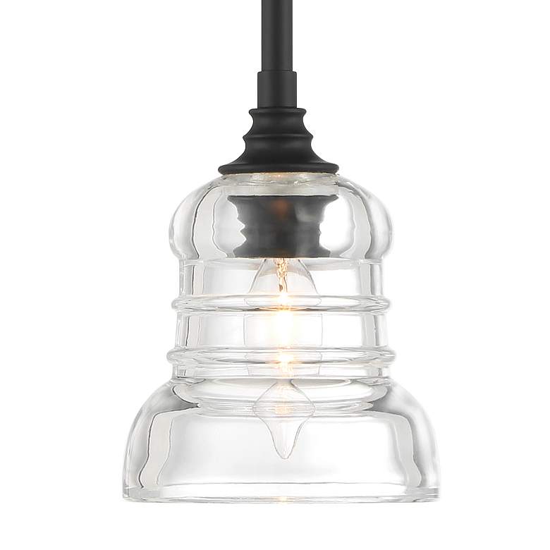 Image 6 Gregory 1 Light Matte Black Semi Flush Mount more views
