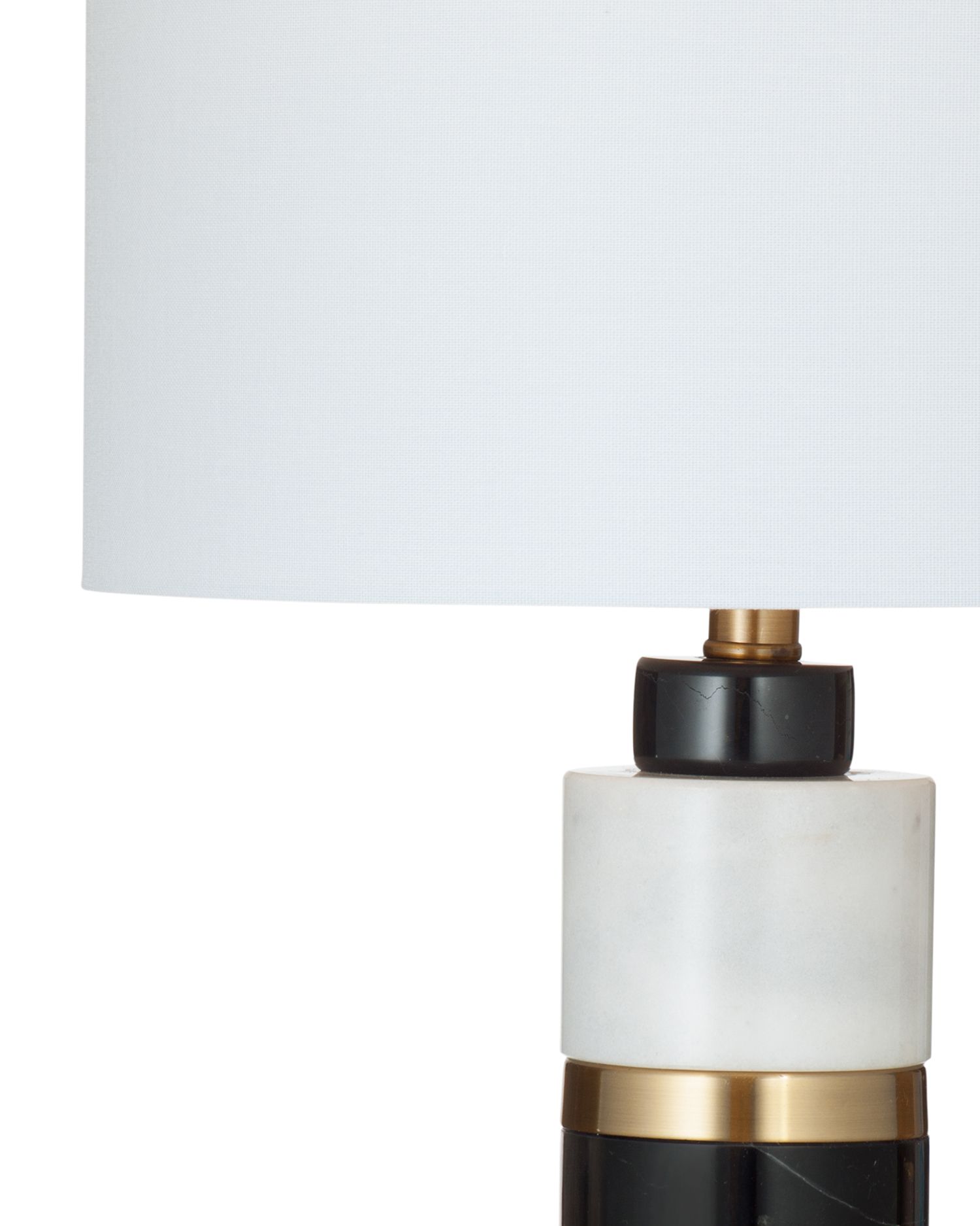 Thumbnail2 of Gregory 28" High Black And White Table Lamp more views