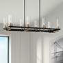 2_Gregory 39 1/4"W Black and Gold 8-Light Island Chandelier