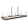 6_Gregory 39 1/4"W Black and Gold 8-Light Island Chandelier more views