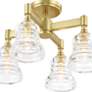 6_Gregory 4 Light Aged Brass Semi Flush Mount more views