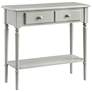 Greige 30" Wide Gray 1-Drawer 1-Shelf Hall Stand/Sofa Table