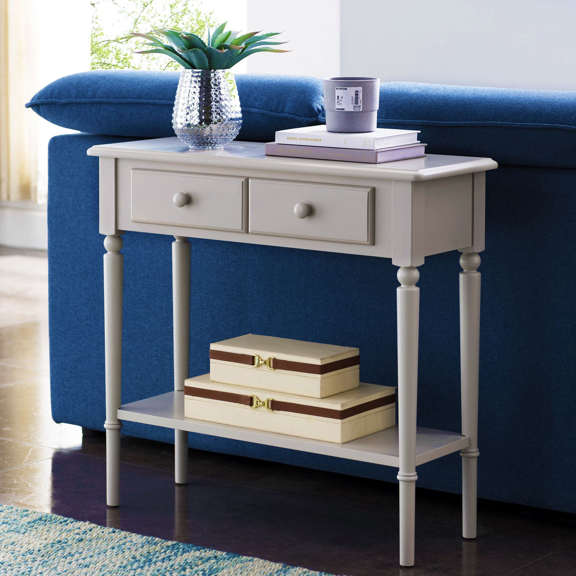 30 inch side table with deals drawers