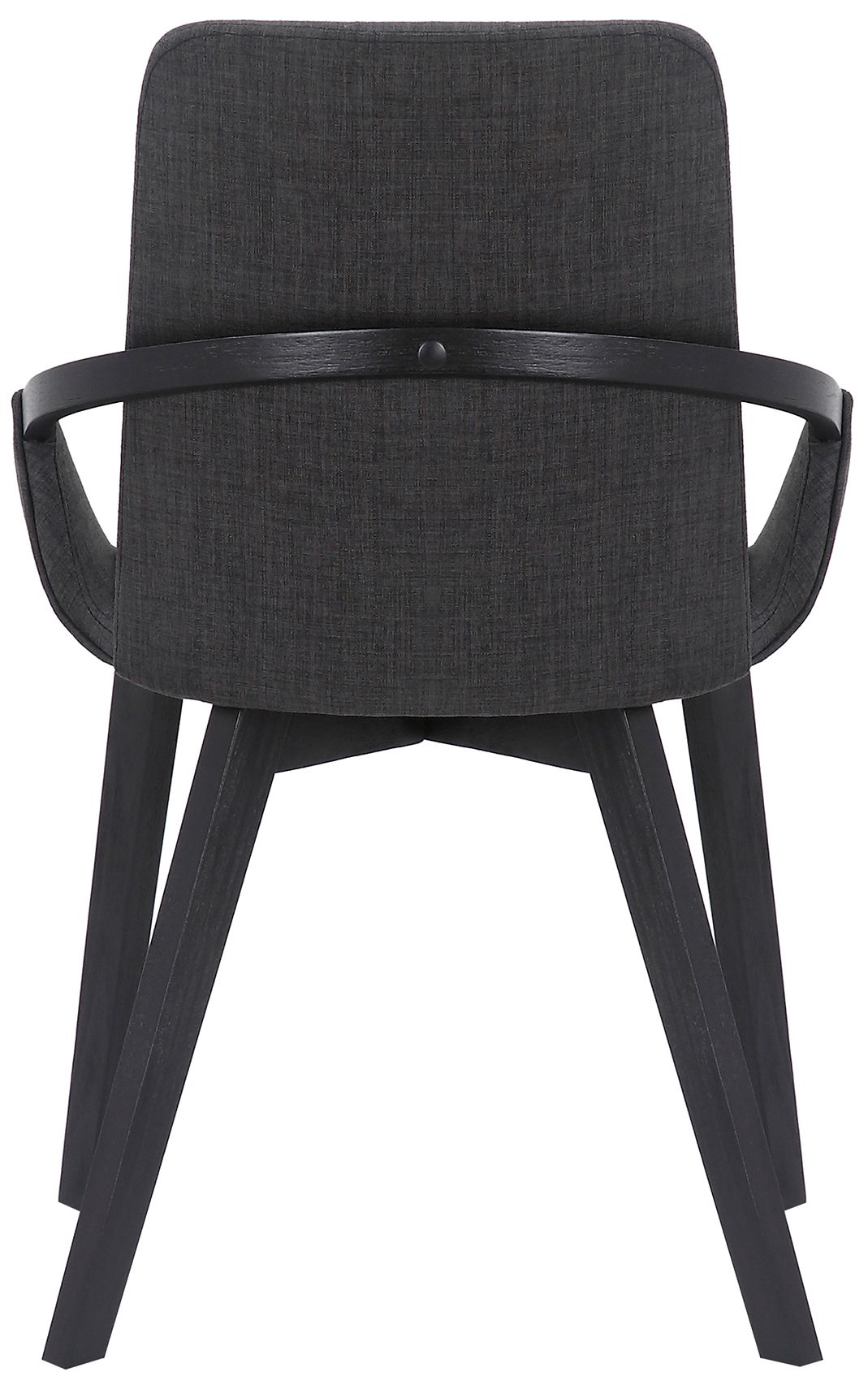Image 5 Greisen Dining Chair in Charcoal Fabric and Black Powder Coated Finish more views