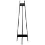 Gremm 65 1/2"H Black Iron Wood Adjustable Stand Floor Easel