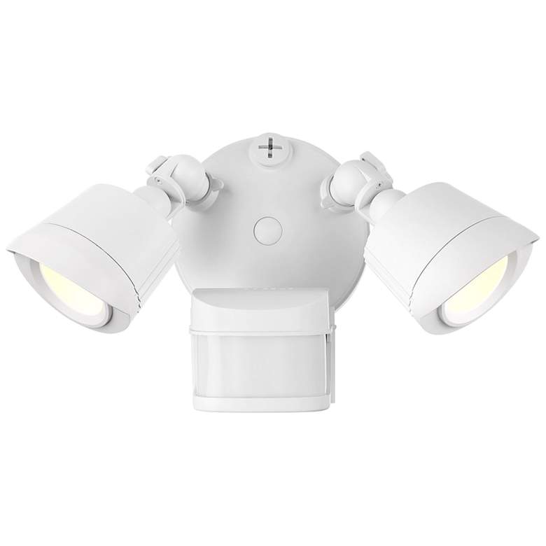 Image 1 Grenada White LED Motion Sensored Outdoor Flood Light