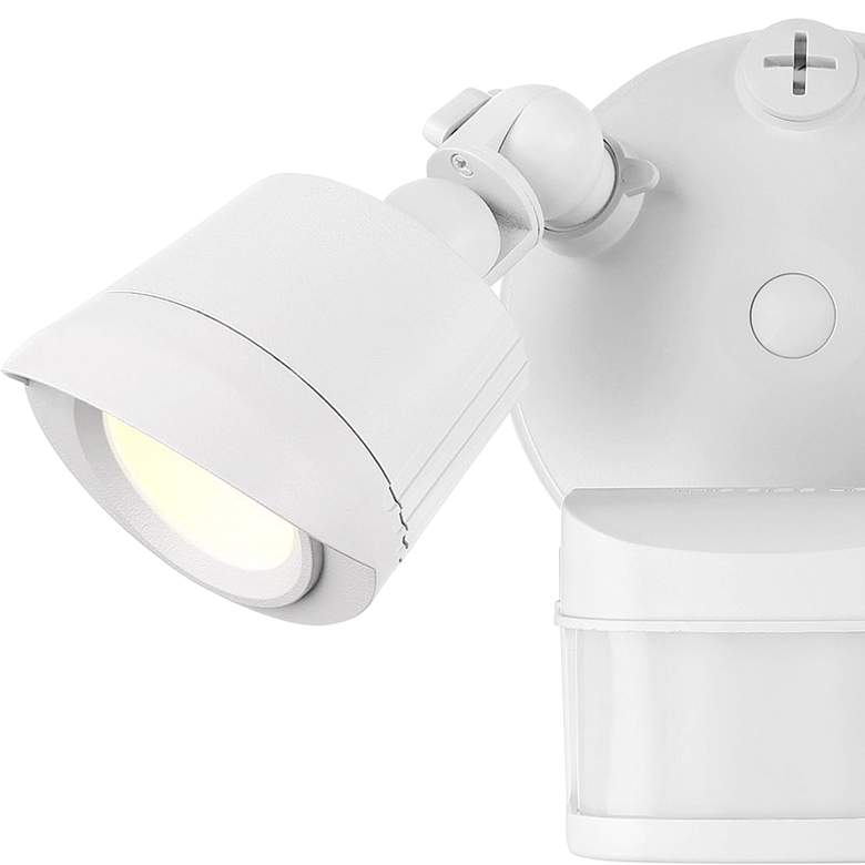 Image 2 Grenada White LED Motion Sensored Outdoor Flood Light more views