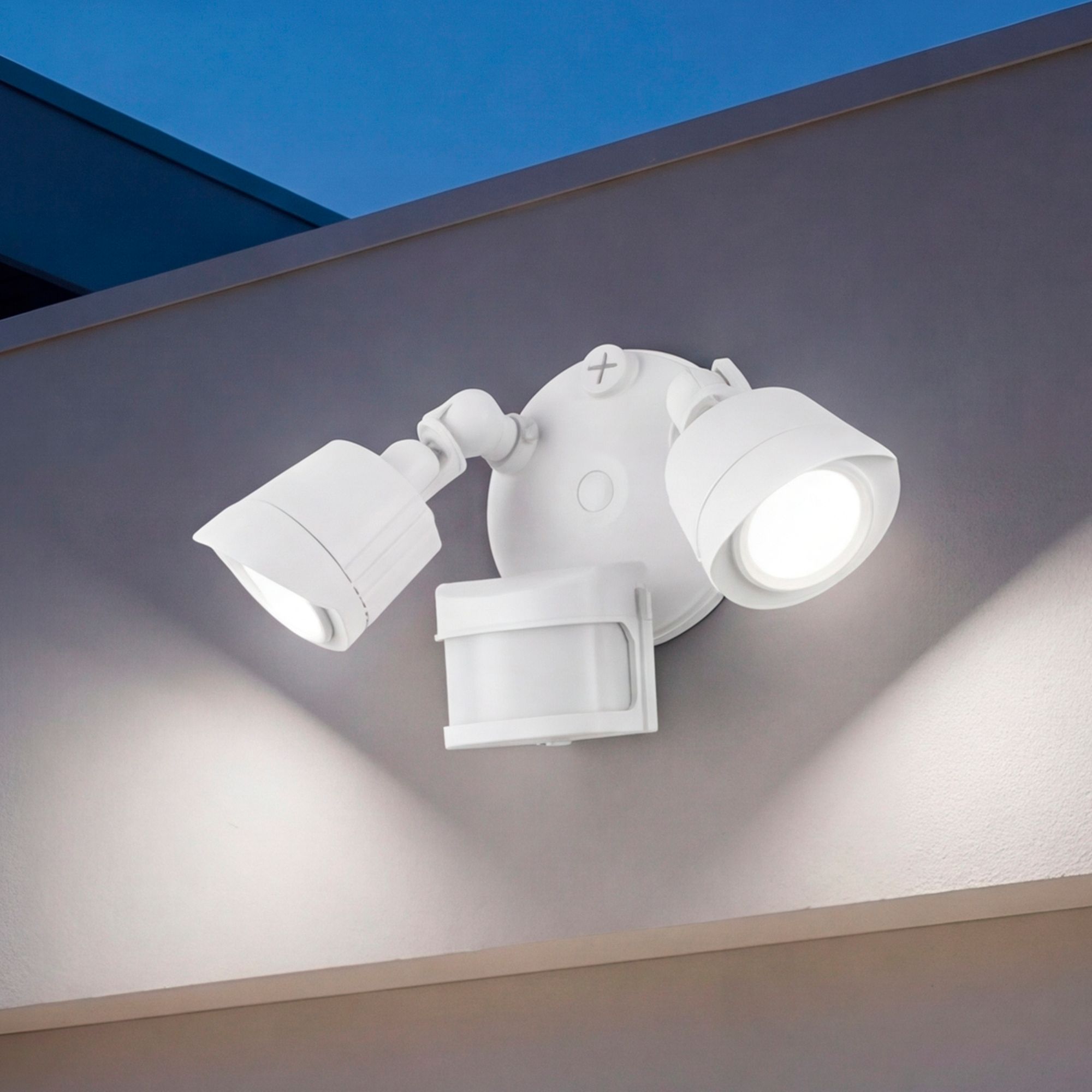 Image 7 Grenada White LED Motion Sensored Outdoor Flood Light more views
