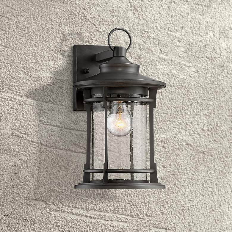 Image 1 Grenville 13 3/4 inch High Bronze Outdoor Wall Light