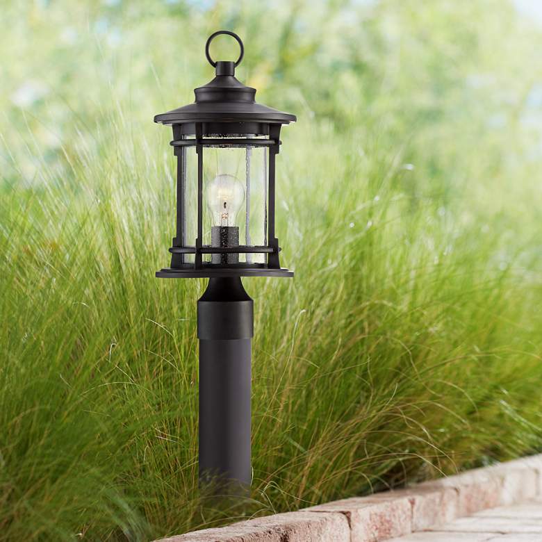 Image 1 Grenville 29 1/2 inch High Bronze Path Light w/ Low Voltage Bulb