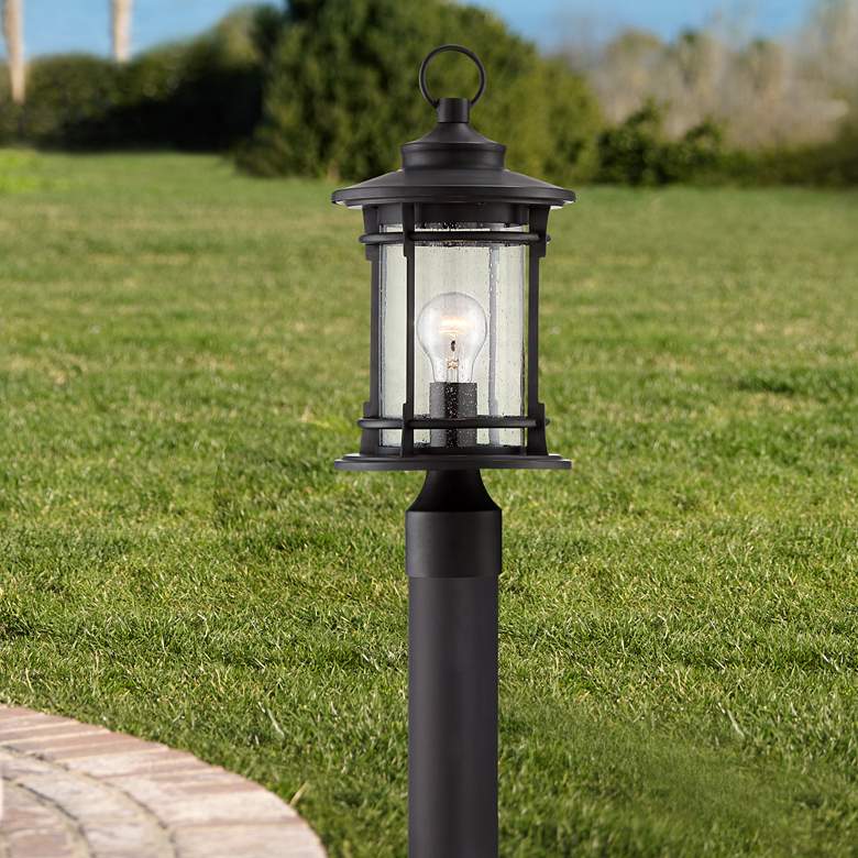 Image 1 Grenville 33 1/2 inch Bronze Path Light with Low Voltage Bulb