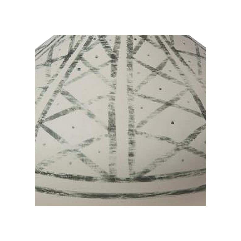 Image 2 Grenz White and Light Blue 7 1/2"H Porcelain Decorative Vase more views