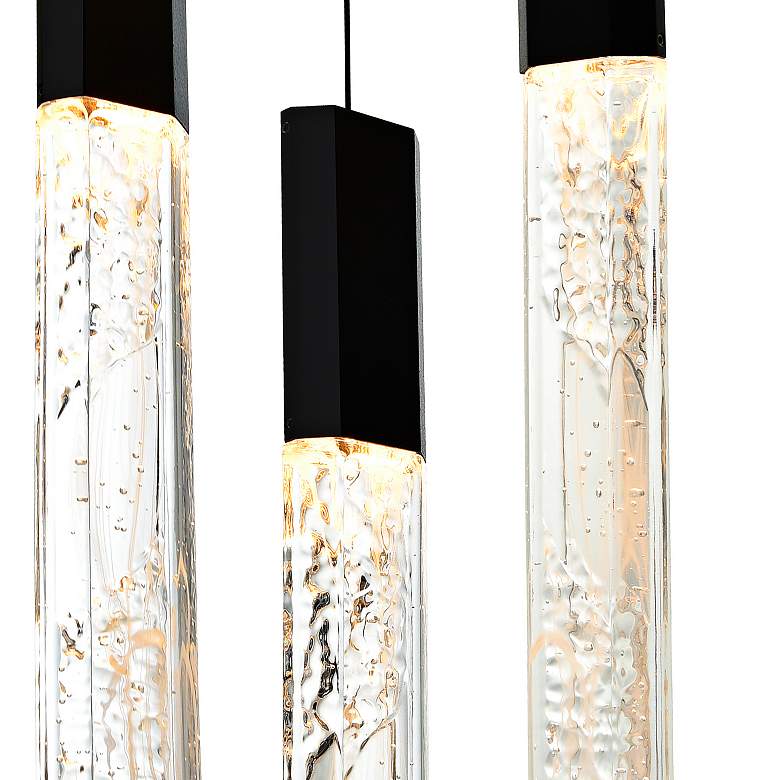 Image 3 Greta 12" Wide Black LED Mini Pendant more views