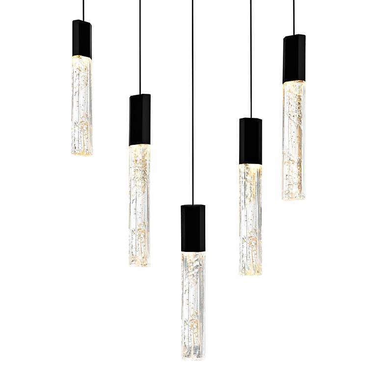 Image 6 Greta 12" Wide Black LED Mini Pendant more views