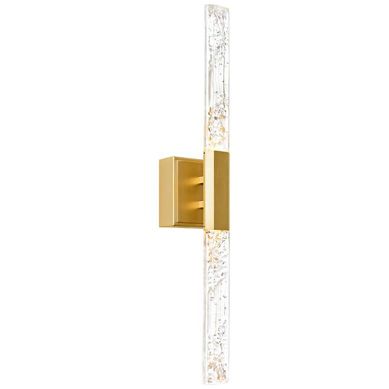 Image 1 Greta 24" High Brass 2-Light LED Wall Sconce