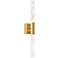 Greta 24" High Brass 2-Light LED Wall Sconce