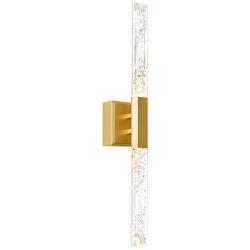Greta 24" High Brass 2-Light LED Wall Sconce