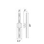 7_Greta 24" High Brass 2-Light LED Wall Sconce more views