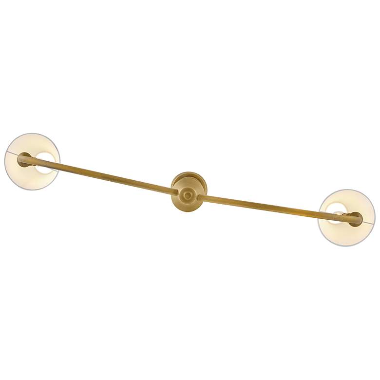 Image 5 Greta 41 3/4" Wide Heritage Brass 2-Light Linear Pendant more views