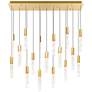 1_Greta 48" Wide Brass LED Linear Chandelier