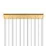 5_Greta 48" Wide Brass LED Linear Chandelier more views
