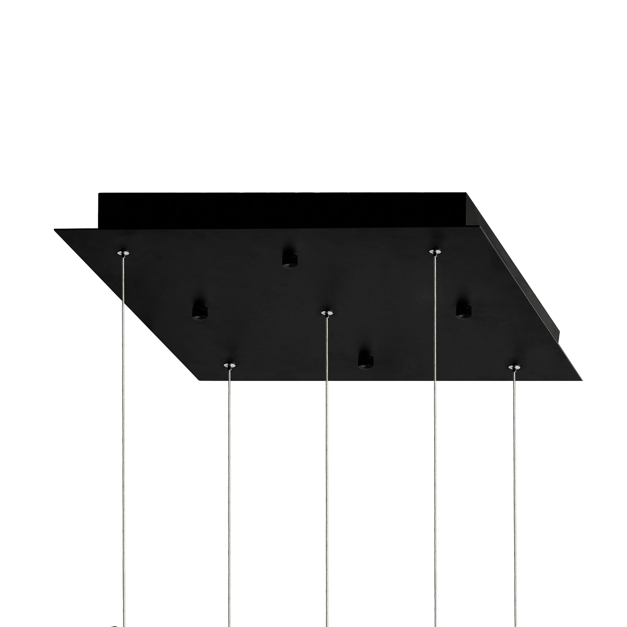 Image 5 Greta Integrated LED 12in Black Mini Pendant with Handcrafted Glass more views