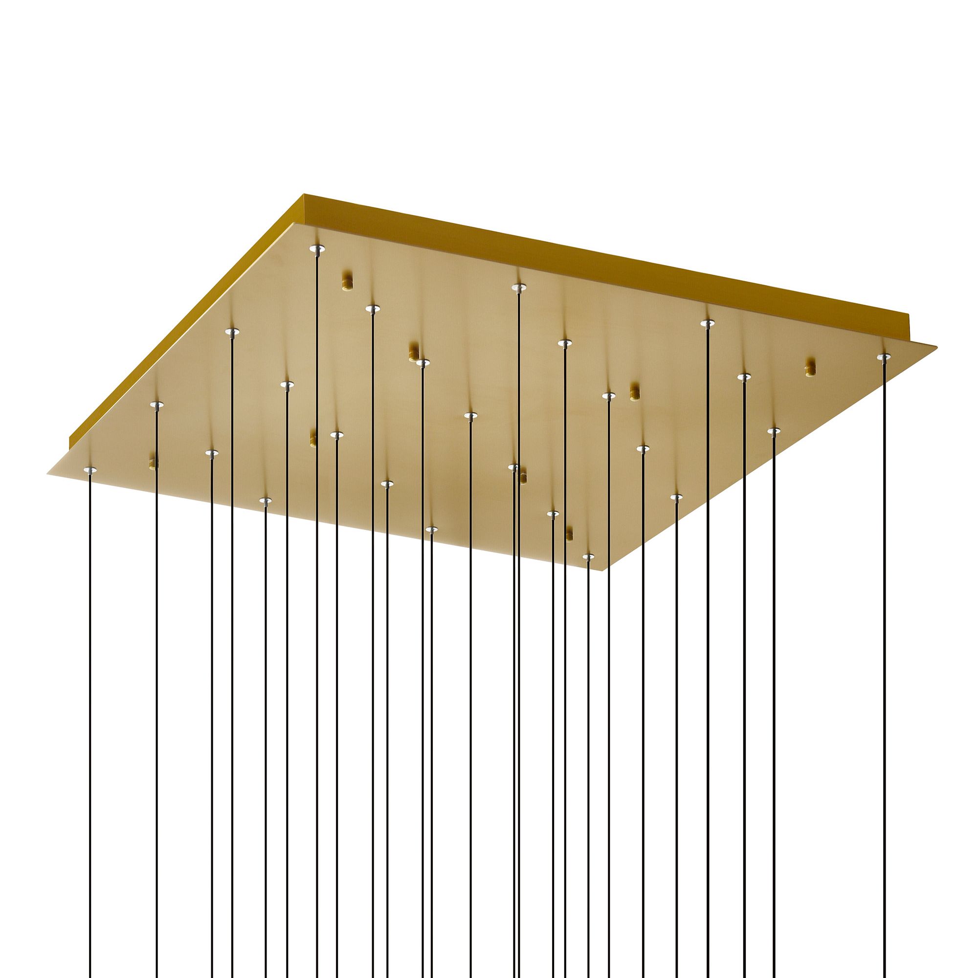 Greta Integrated LED 28in Brass Chandelier with Handcrafted Glass